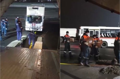 Rusiyadan olan hərbi tibb heyət Dağlıq Qarabağa yollanıb - VİDEO