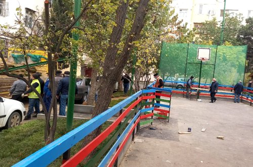 Nəsimi rayonunda abadlıq işləri davam etdirilir