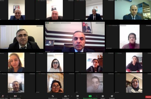 Azay Quliyev seçicilərlə videogörüş keçirib