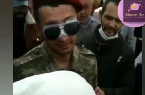 Ata iki gözünü itirən oğlunu BELƏ qarşıladı- VİDEO