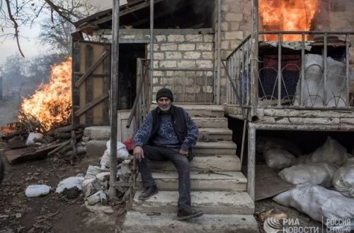 Laçını tərk edən ermənilər vandal hərəkətlərindən əl çəkmirlər - FOTO