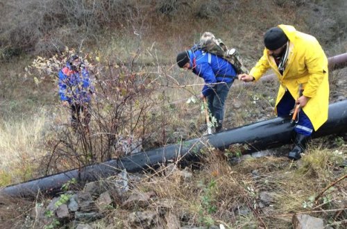Şuşa şəhərinə içməli suyun verilməsinə başlanıldı - FOTO