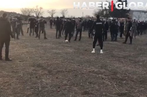 27 il sonra ilk dəfə: Prezidentin köməkçi “Qarabağ” klubu ilə Ağdamda futbol oynadı - VİDEO