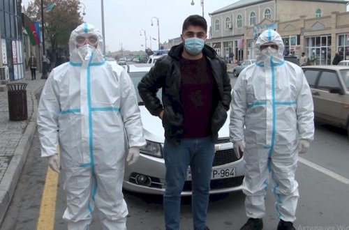 Koronavirus xəstəsi sükan arxasında tutuldu  - Foto