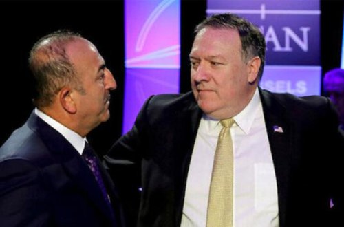 Çavuşoğlu ilə Pompeo arasında mübahisə yaşandı