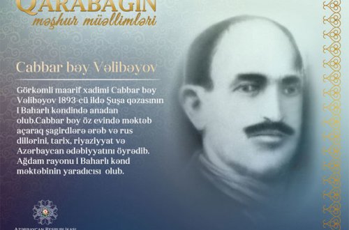 “Qarabağın məşhur müəllimləri” - Cabbar bəy Vəlibəyov