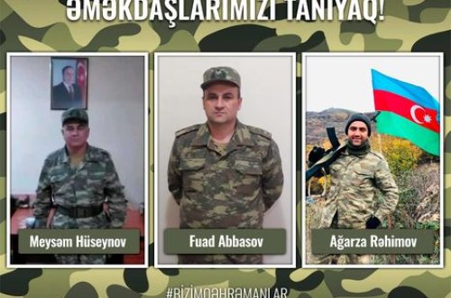 Vətən Müharibəsində əməyi olan igidlərimizi tanıyaq