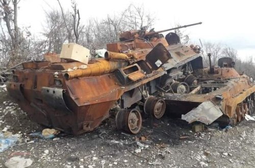 Əsgərimiz BTR-i düşmən texnikasının üzərinə çıxardaraq BELƏ MƏHV ETDİ