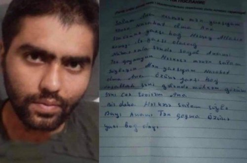 Əsirlikdə olan Amin ailəsinə məktub göndərdi - FOTO