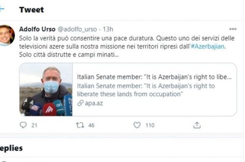 İtalyan parlamentarilər Gəncə və Ağdama səfərləri barədə - FOTO