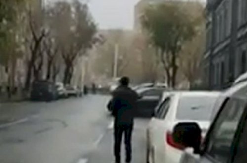 Paşinyanı yumurta atəşinə tutdular - Video