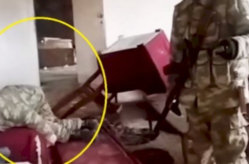 Əsgərimiz erməni diversantı belə boğub öldürdü - VİDEO