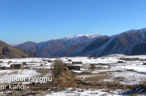 İşğaldan azad edilmiş Kəlbəcərin kəndindən görüntülər - VİDEO
