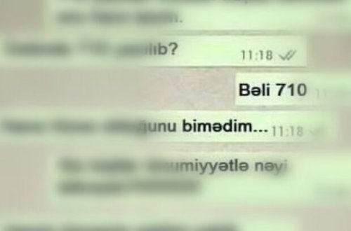 ​BAKIDA Qadın sürücü ilə kişi avtomobil ustasının bu “WhatsApp” yazışması ÖLKƏ GÜNDƏMİNİ SİLKƏLƏDİ! – FOTO