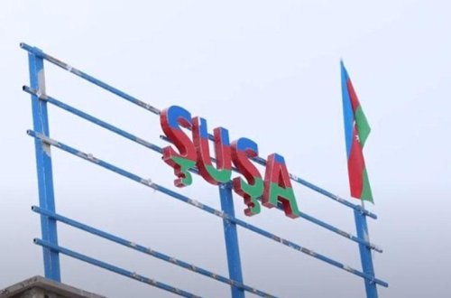 Şuşa şəhəri işığa boyanır - VİDEO