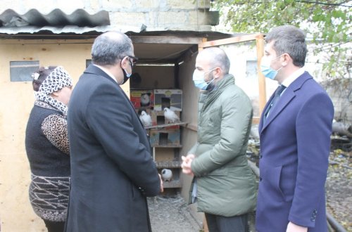 Bərdədə ŞƏHİD ailələri ziyarət edilir - FOTOLAR