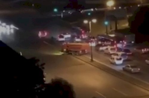 Polisə tabe olmayan “Kamaz“ sürücüsü təhlükəli anlar yaşatdı - Foto