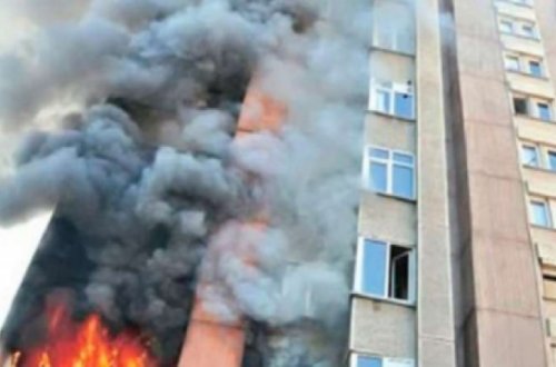 SON DƏQİQƏ: Bakıda yaşayış binasında GÜCLÜ YANĞIN BAŞLADI