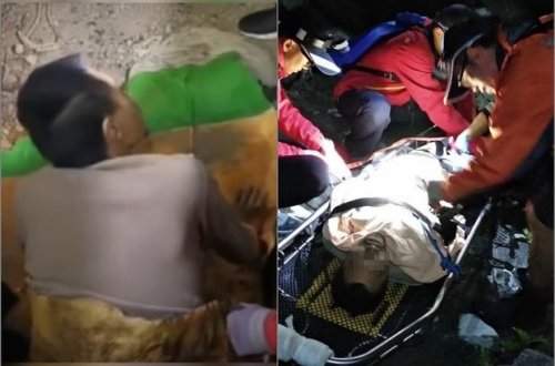 İtkin düşən kişi 40 gün sonra mağaradan tapıldı - VİDEO