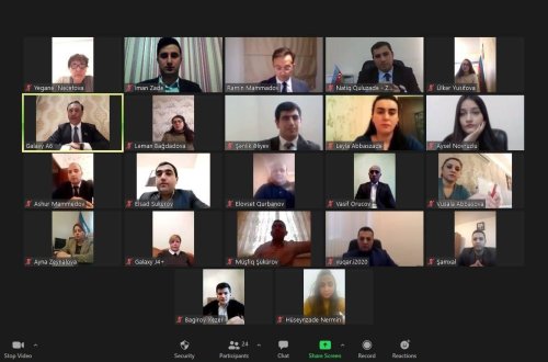 “Prezident İlham Əliyevin siyasi fəaliyyətinin uğurları və 8 noyabr Zəfər günü! Möhtəşəm parad! ” mövzusunda online formatda  elmi konfrans keçirildi