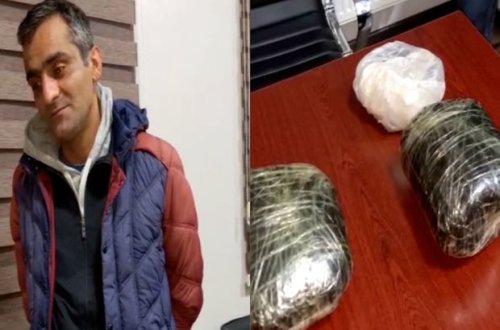 Bakıda kişidən küllü miqdarda narkotik maddə götürülüb - FOTO/VİDEO