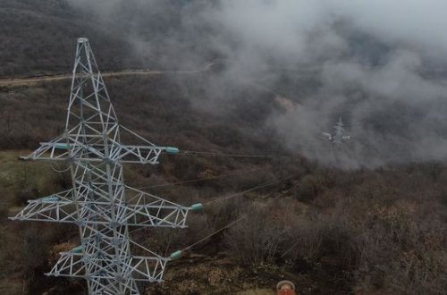 Şuşaya yüksəkgərginlikli elektrik xətti çəkilir - VİDEO