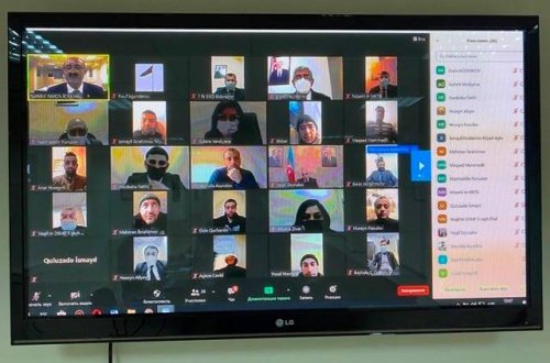 Nəsimi rayonunda Vətən müharibəsi iştirakçıları və yaralıları ilə video-görüş  keçirildi