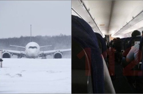 Moskva aeroportunda təyyarə zolaqdan çıxıb - VİDEO