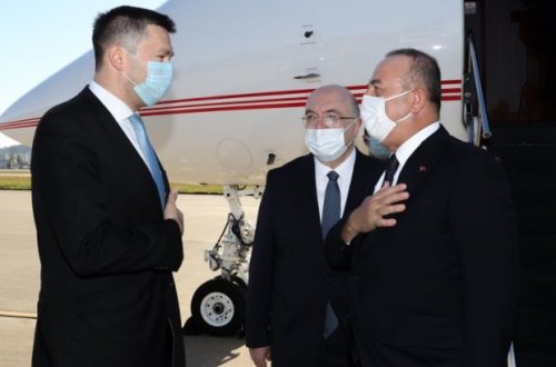 Çavuşoğlu Rusiyaya getdi - FOTO