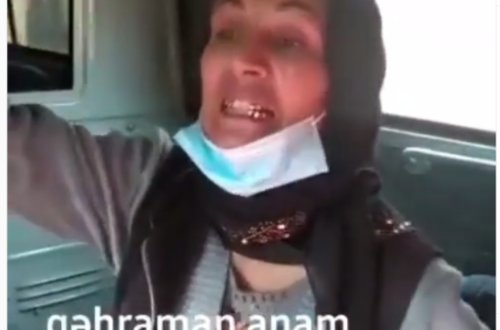 Ana ŞƏHİD oğlunun TABUTUNU ÖZÜ GƏTİRDİ- VİDEO