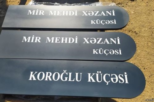 Hadrutda küçələrə şəhidlərin adları verildi - FOTO