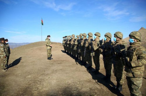 Закир Гасанов проверил уровень обеспечения и боевой подготовки войск на освобожденных территориях - ФОТО