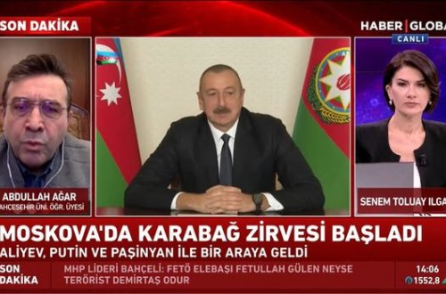 İlham Əliyev, Putin və Paşinyan görüşü “Haber Global”da - CANLI YAYIM