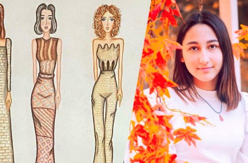 Vətənin abidələrini modaya daşıyan 16 yaşlı modelyer (FOTO)