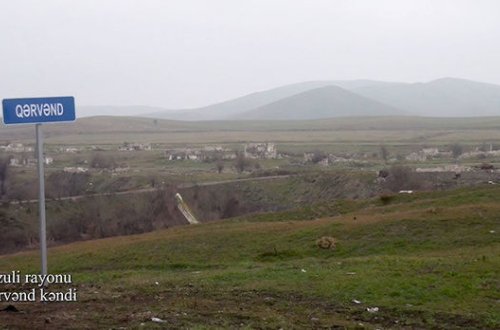 Кадры из села Гервенд Физулинского района - ВИДЕО