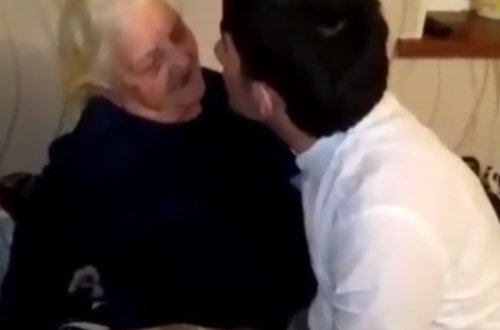 Tərxis olunan nəvə nənəsi ilə BELƏ ZARAFATLAŞDI - VİDEO