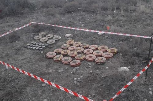 Ermənilərin ərazilərimizdə basdırdıqları hərbi sursatlar, minalar aşkarlandı - FOTO