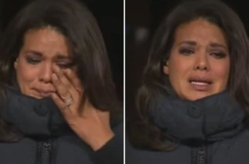 Jurnalist canlı yayımda göz yaşlarını saxlaya bilmədi - VİDEO