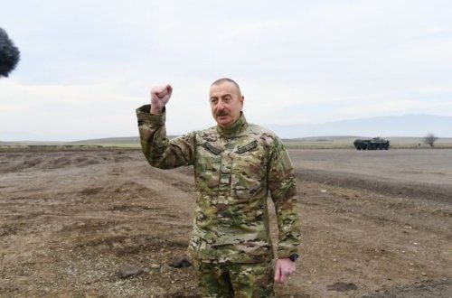 Ильхам Алиев в селе Сыгнаг Ходжалинского района - ВИДЕО