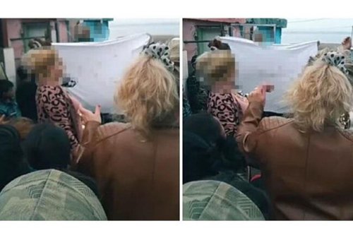 BİABIRÇILIQ: Gəlin bakirə çıxdığından, küçədə OYNADILAR- VİDEO