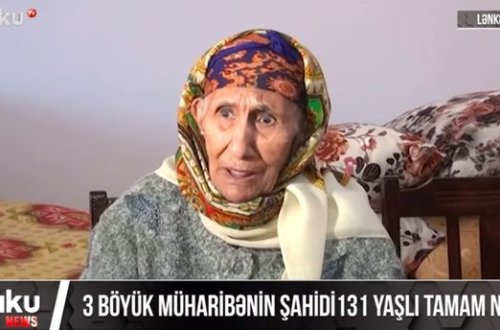Üç əsrin şahidi 131 yaşlı Tamam Əzizova - VİDEO
