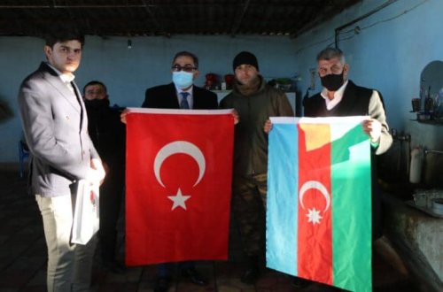 Şəmkir və Daşkəsəndə Şəhid və qazi ailələri ziyarət edilir - FOTOLAR