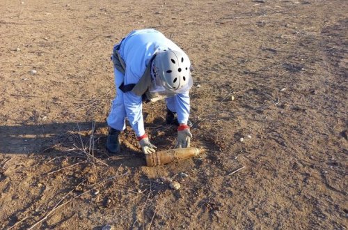 Cəbhəboyu ərazilərdə partlamamış hərbi sursatlar aşkarlandı - FOTO