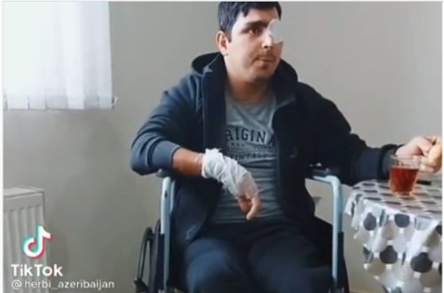 Müharibədə bir ayağını, bir gözünü və üç barmağını itirən QAZİMİZ- VİDEO