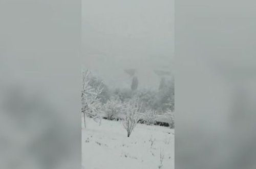 Qar Laçını bəyaza bürüdü - VİDEO