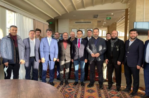 Deputat Ramil Həsən Türkiyədən gələn böyük nümayəndə heyəti ilə görüşdü - FOTOLAR