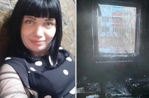 Qonşu yanan mənzildən beş uşağı xilas etdi - VİDEO