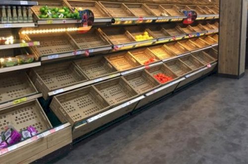 Bu dəfə fransızlar marketləri boşaltdılar - Foto