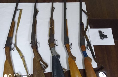 Şəmkir sakinlərindən silah aşkarlanıb-FOTO