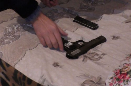 Bakıda silahlı şəxs saxlanıb - FOTO/VİDEO